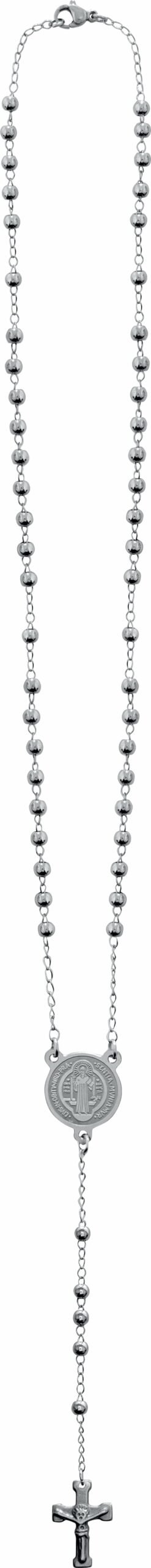 TERÇO PESCOÇO AÇO INOX 4MM