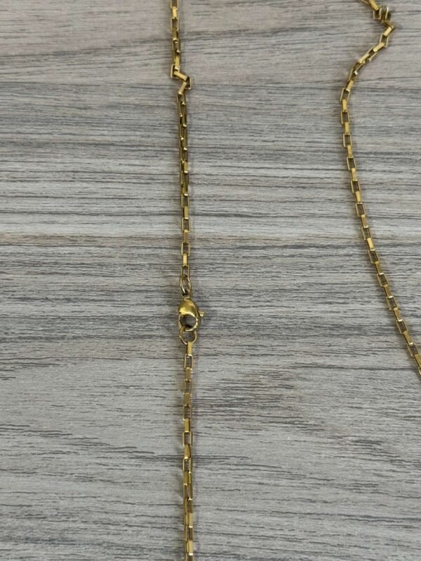 CORRENTE AÇO INOX 316L DOURADO NOSSA SENHORA APARECIDA