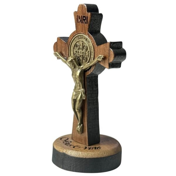 CRUCIFIXO MADEIRA 8CM MESA BIZANTINA