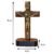 CRUCIFIXO MADEIRA 8CM MESA