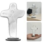 CRUCIFIXO DA UNIDADE ESPELHADO PRATA 10CM