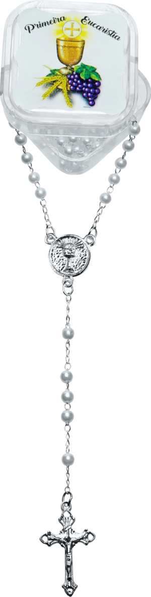 TERÇO PRIMEIRA EUCARISTIA CAIXA COM ADESIVO