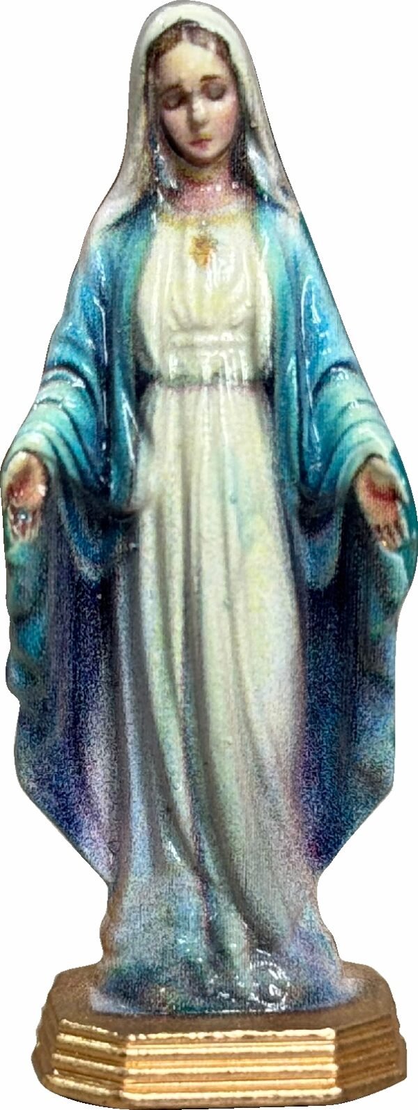 IMAGEM NOSSA SENHORA DAS GRAÇAS METAL ADESIVO 6CM