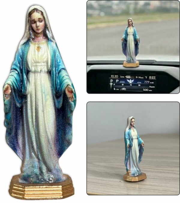 IMAGEM NOSSA SENHORA DAS GRAÇAS METAL ADESIVO 6CM