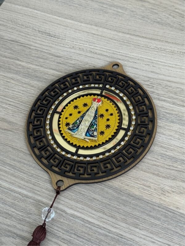 MANDALA MDF NOSSA SENHORA APARECIDA COM STRASS