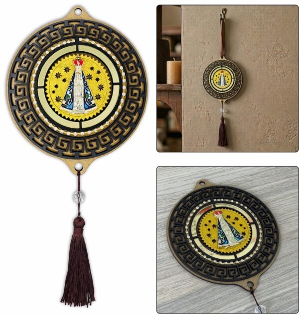 MANDALA MDF NOSSA SENHORA APARECIDA COM STRASS