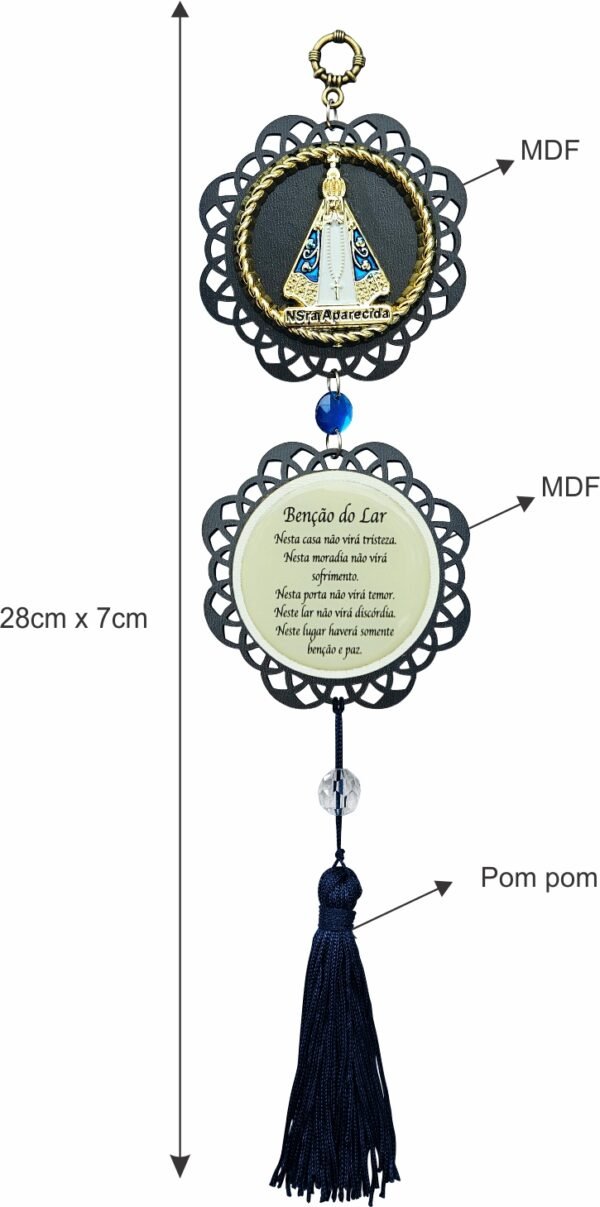 MANDALA MDF DUPLA NOSSA SENHORA APARECIDA