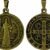 MEDALHA SÃO BENTO OURO VELHO GRANDE 30 MM