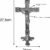 15548201894-cr-88-2.jpg CRUCIFIXO CRUZ METAL DE ALTAR PRATA VELHA 37,5 CM