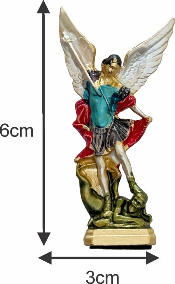 IMAGEM SÃO MIGUEL COLORIDO 6,3 CM COM ADESIVO
