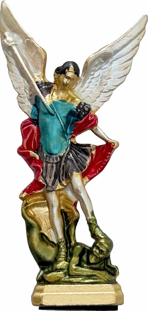 IMAGEM SÃO MIGUEL COLORIDO 6,3 CM COM ADESIVO