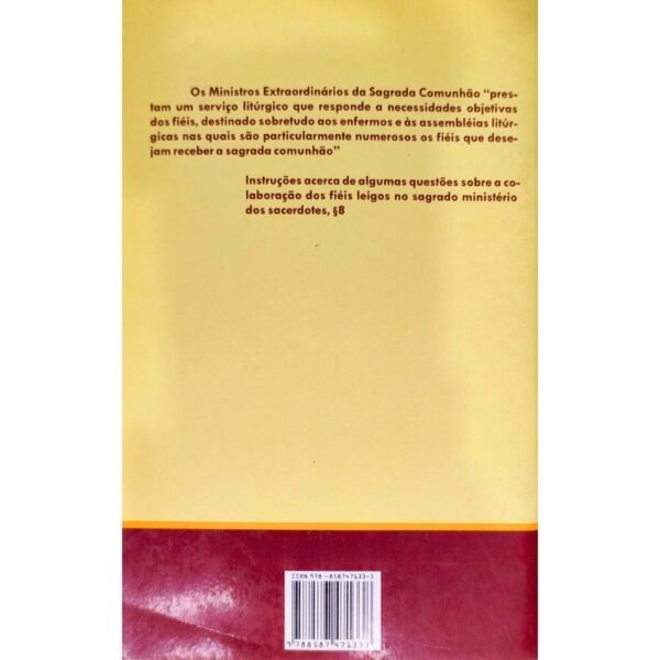 2 Livro Conversando com Você, Ministro – Formação para Ministros Extraordinários da Comunhão | Padre Cristovam Iubel