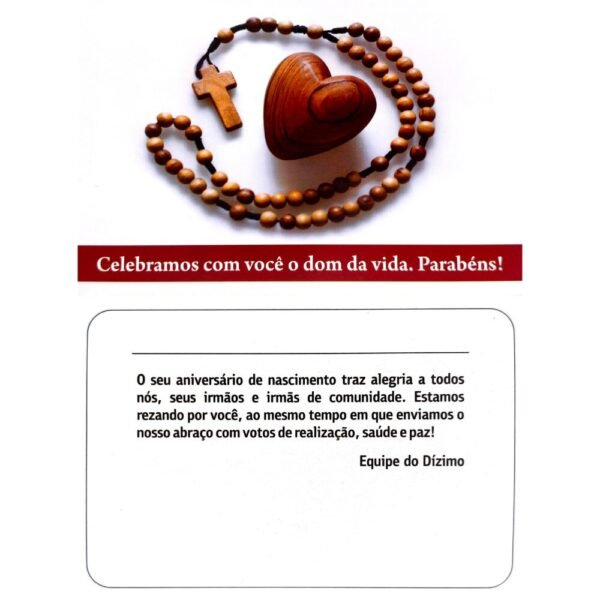 Cartão Postal de Aniversário para Dizimista Cartão Postal de Aniversário para Dizimista
