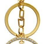 CHAVEIRO NOSSA SENHORA APARECIDA REDONDO COM STRASS