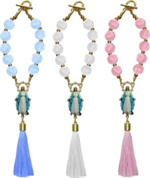 DEZENA PARA CARRO NOSSA SENHORA DAS GRAÇAS POMPOM