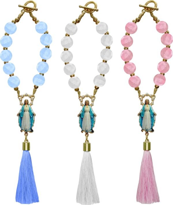 DEZENA PARA CARRO NOSSA SENHORA DAS GRAÇAS POMPOM