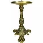Castiçal Candelabro Alto Ouro Velho 21X12 Cm
