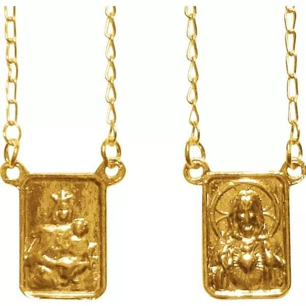 Escapulário Folheado A Ouro