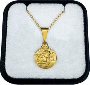 15264359174-fo-05.jpg Gargantilha Folheada Ouro Anjo Da Guarda