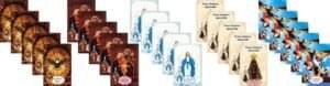 Kit 05 Medalhas Dupla Face 2,3X1,5Cm