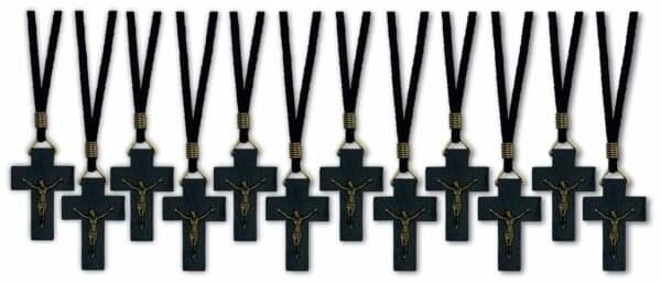 Kit 12 Cordão Cruz Com Cristo.