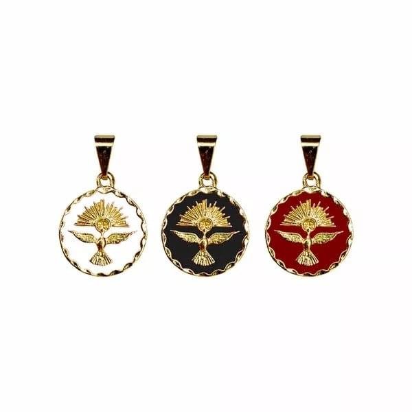 MEDALHA DIVINO PEQUENA RESINADA