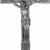 15548201938-cr-88.jpg CRUCIFIXO CRUZ METAL DE ALTAR PRATA VELHA 37,5 CM