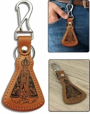 15548224234-ch-83-2.jpg CHAVEIRO COURO - NOSSA SENHORA APARECIDA